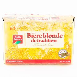 Belle France Pack 24X25Cl Biere Blonde Luxe 4,5Ø