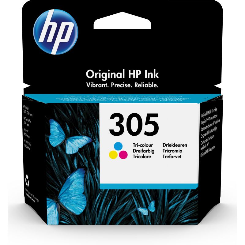 Hewlett Packard Cartouche D'Encre N°305 Couleurs Cyan Magenta Jaune