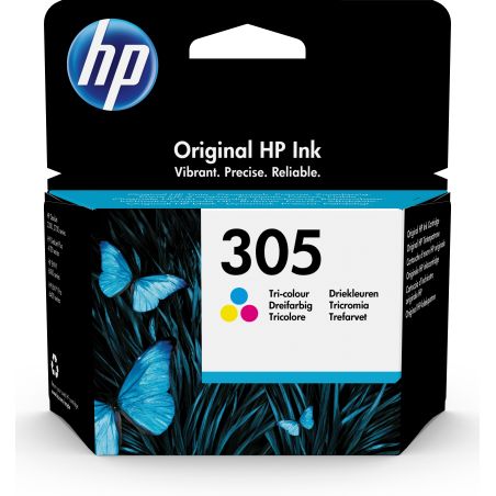 Hewlett Packard Cartouche D'Encre N°305 Couleurs Cyan Magenta Jaune