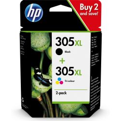 Hp Hewlett Packard 305Xl Cartouche D'Encre Noir Cyan Magenta Jaune