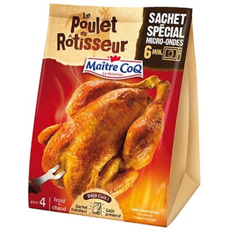 Maitre Coq X4Plt Roti Broche Sac. Mc