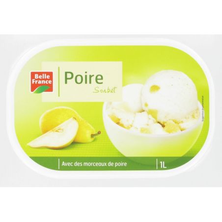 Belle France Bac 1L.Sorbet Poires Bf