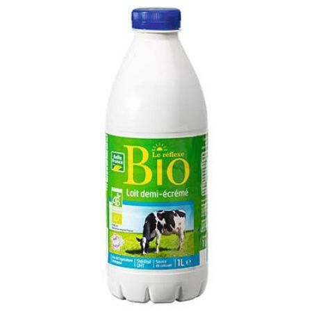Belle France Bv 1L Lait Bio 1/2Ecre.Bf