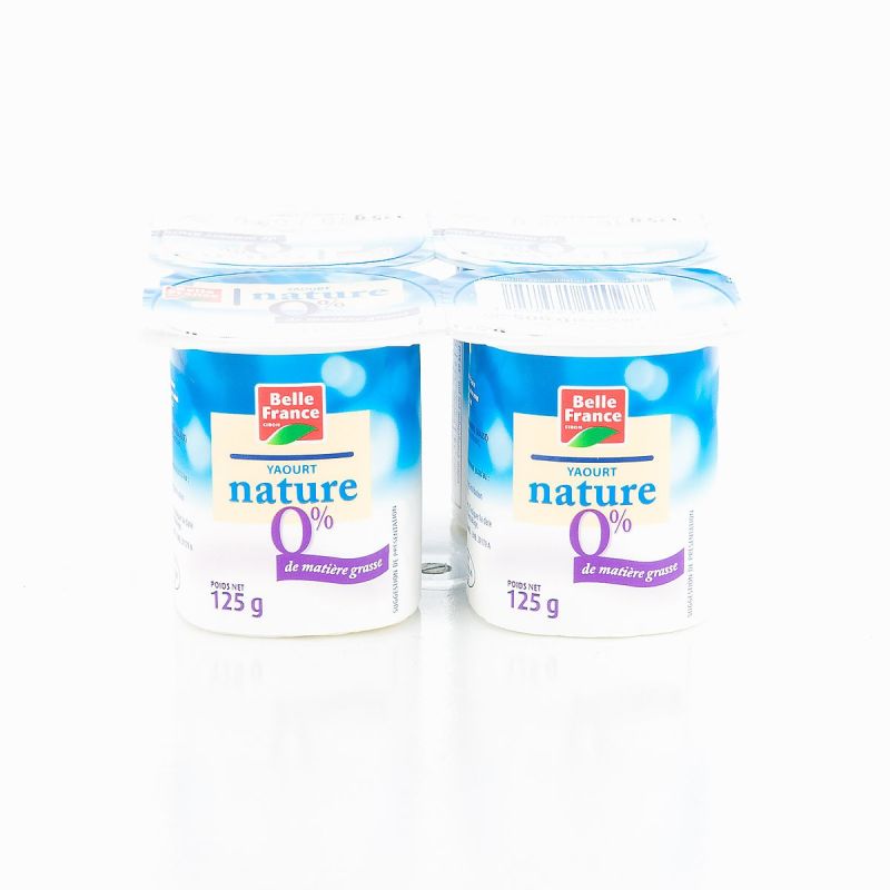 Belle France Yaourt Nature 0%Mg X4 Bf