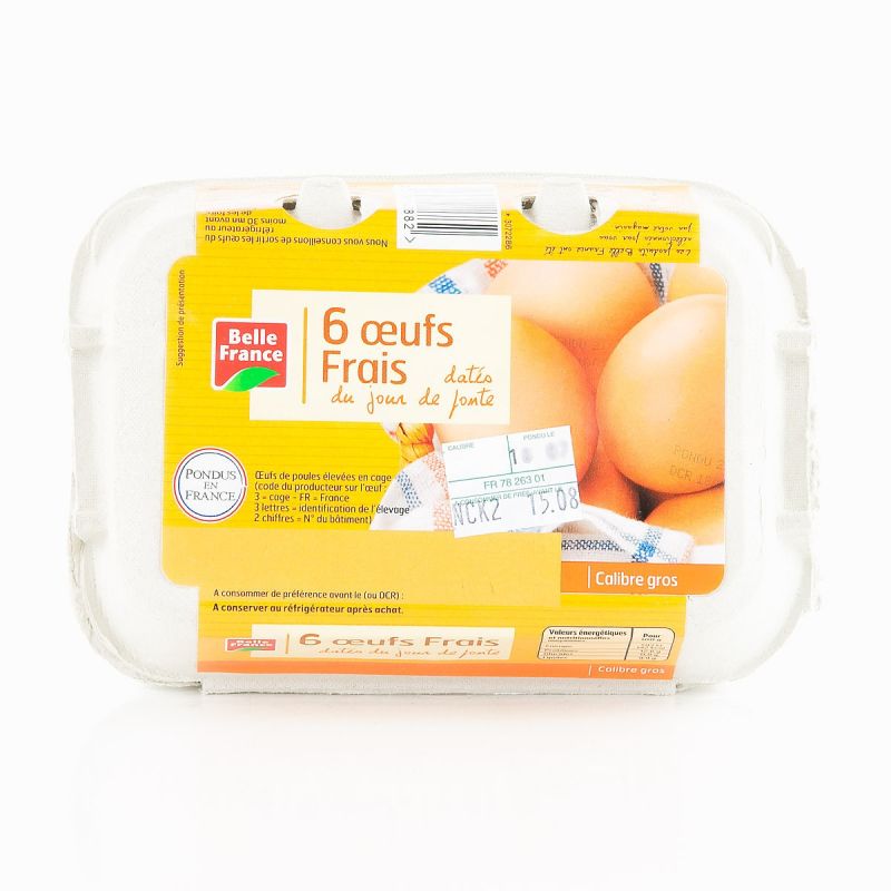 Belle France Bt.6Oeufs Dates Gros Bf
