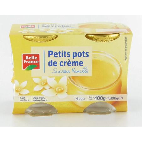 Belle France Ptit Pot Creme Vanilx4 Bf