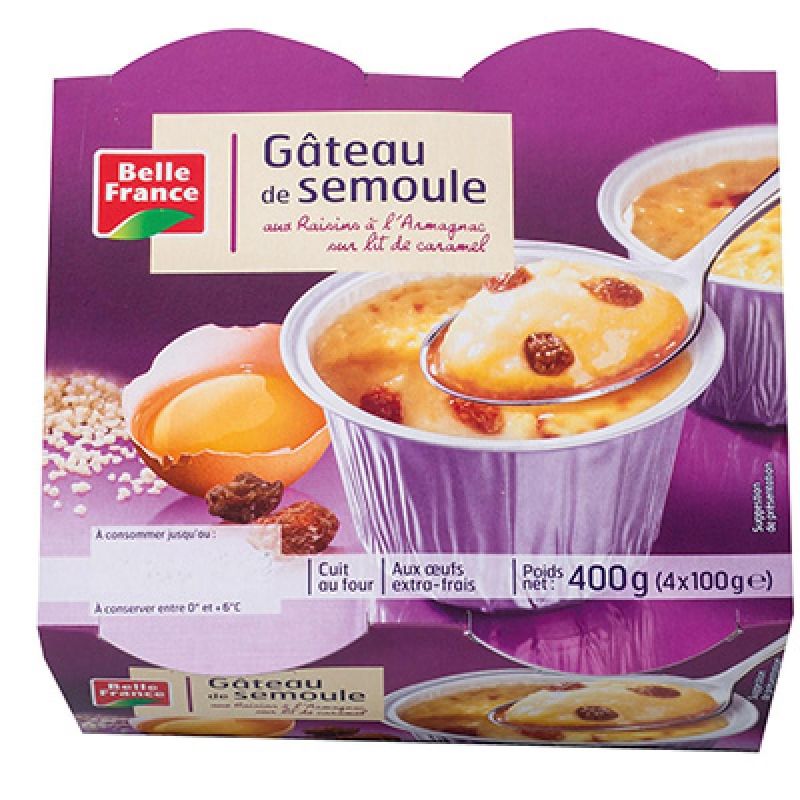 Belle France Gat.Semoule/Caramel X4 Bf