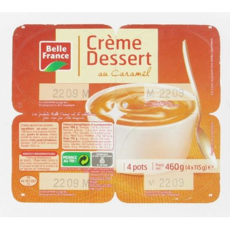 Belle France Creme Dess.Caramel X4 Bf