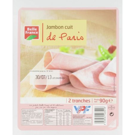 Belle France Jambon Paris 2Tr.90G. Bf