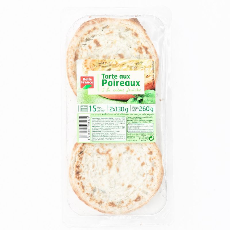 Belle France Tart.Poireaux 2X130G Bf
