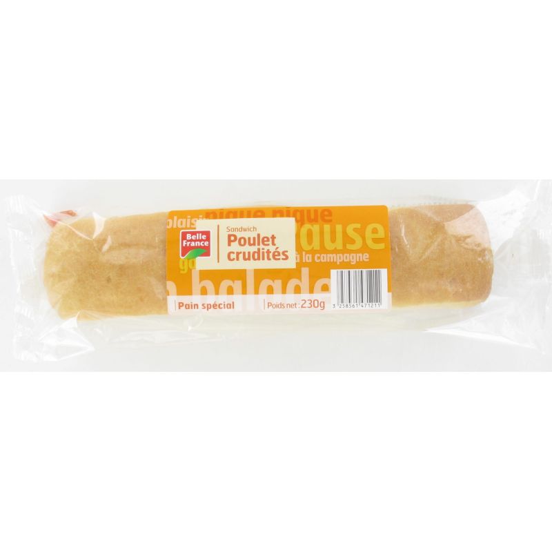 Belle France Sand.Baguet.Poulet.230Gbf