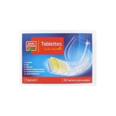 Belle France 32 Pastilles Lave Vaissel -Le 5En1 A/Flow B.France