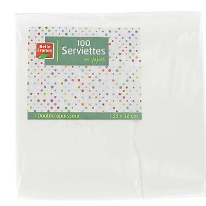 Belle France P100 Serv.Blanche 33X33Bf