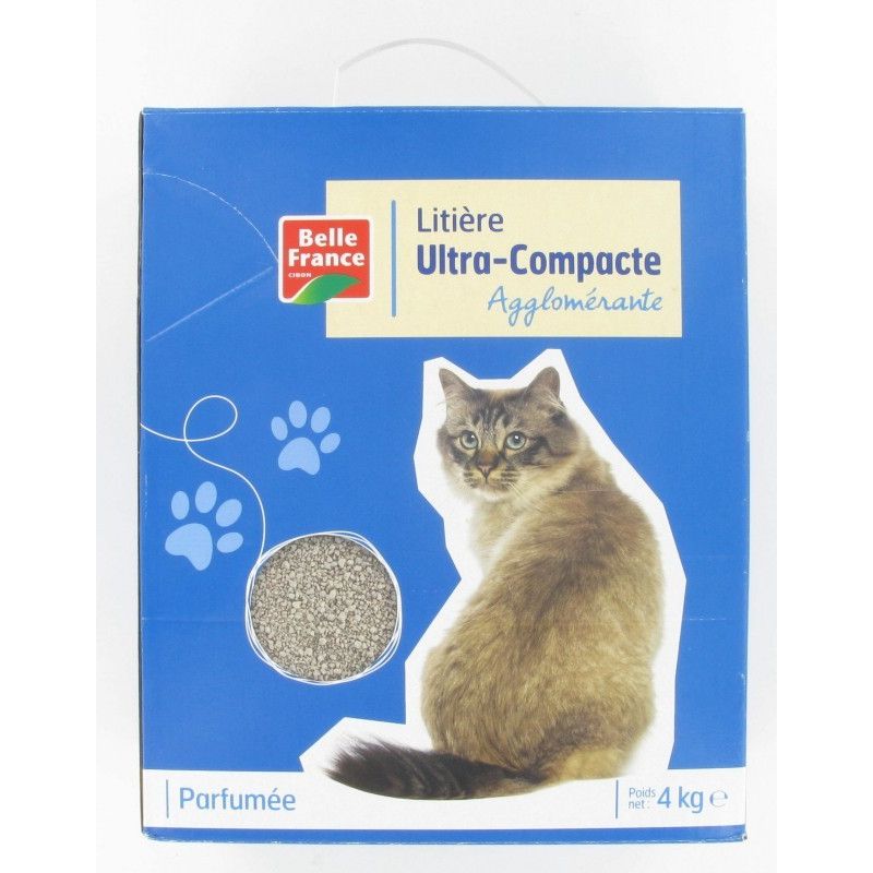 Belle France Litiere 4Kg Compacte Pour Chat Avec Bec Verseur