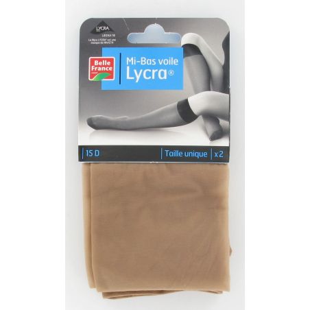 Belle France L2 Mi-Bas Lycra Ambre Bf