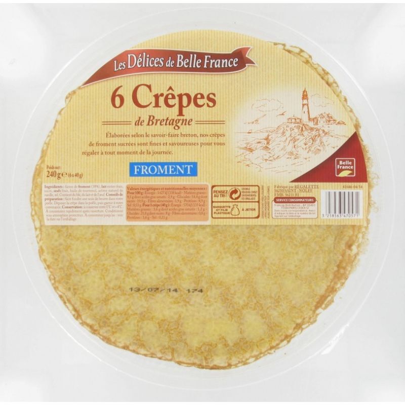 Les Délices De Belle France Crep.Froment X6 240G Dbf