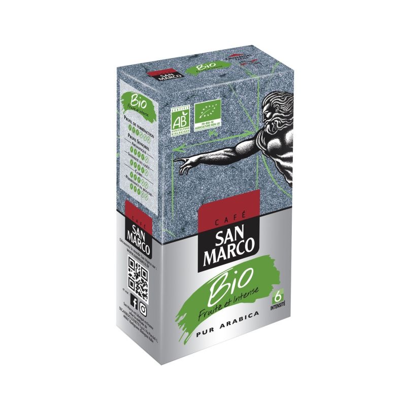San Marco Café Moulu Bio : Le Paquet De 250G