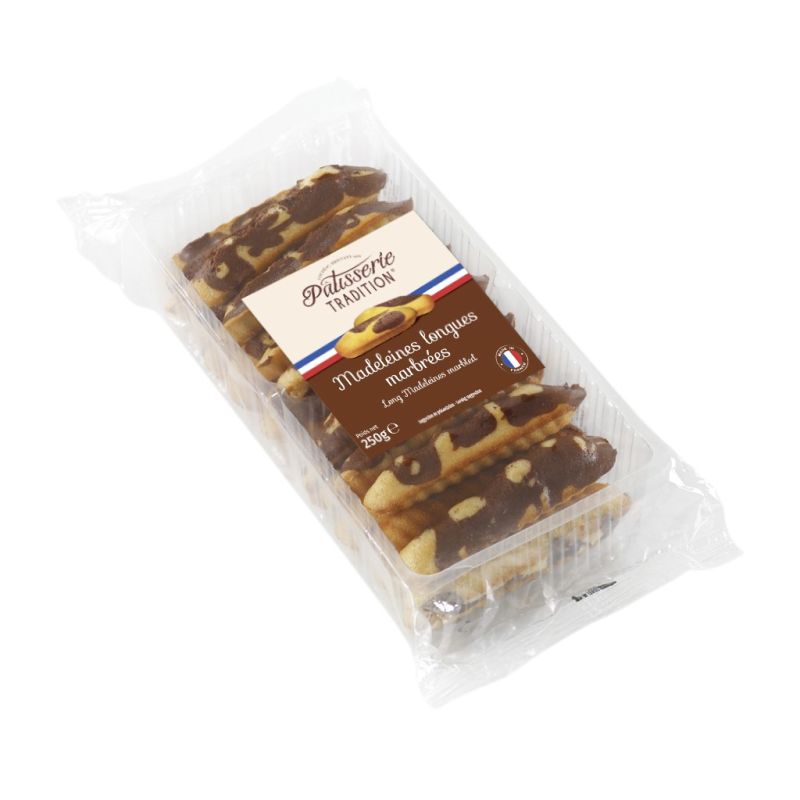 Patisserie Gourmande 250G Madeleines Longues Marbrées