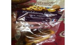 Patisserie Gourmande 250G Madeleines Longues Raisins