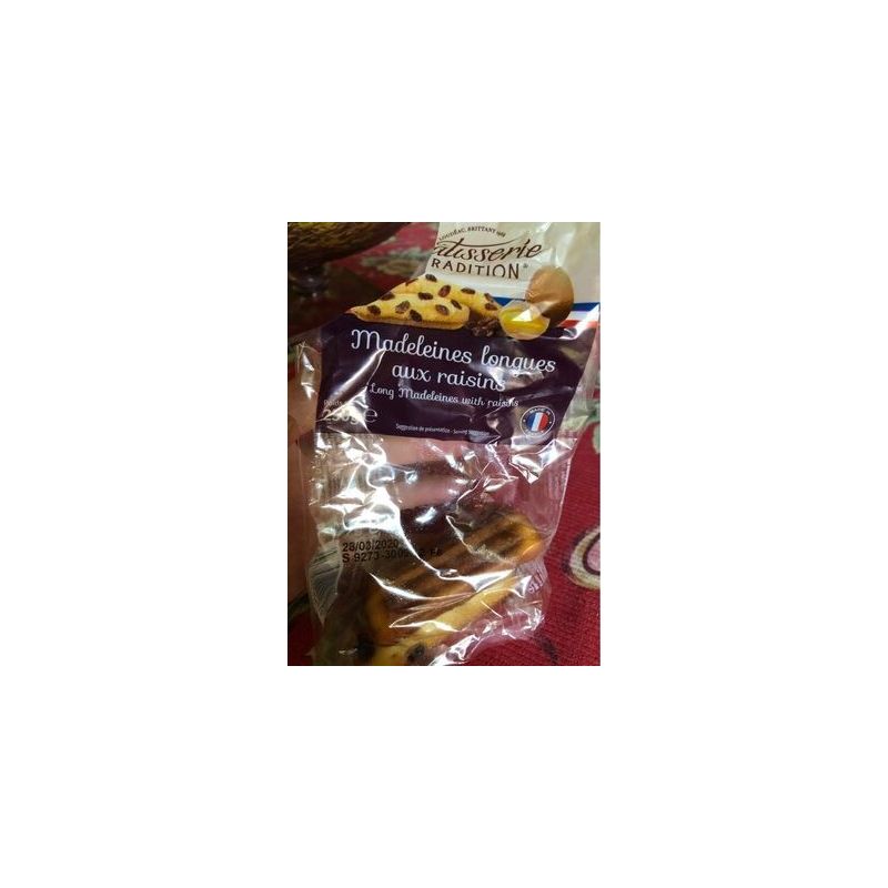Patisserie Gourmande 250G Madeleines Longues Raisins