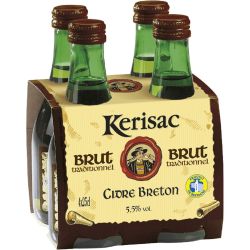 Kerisac Cidre Brut Breton Tradition 5,5% Bouteilles 4X25Cl