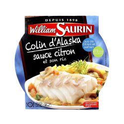 William Saurin Plat Cuisiné Colin Alaska Sauce Citron Riz : L'Assiette De 300 G