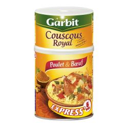 Garbit Plat Cuisiné Couscous Royal Poulet & Bœuf : La Boite De 980 G
