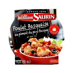 William Saurin Plat Cuisiné Poulet Basquaise : L'Assiette De 285 G