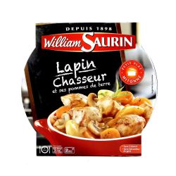 William Saurin Plat Cuisiné Lapin Chasseur/Pommes De Terre : L'Assiette 280 G