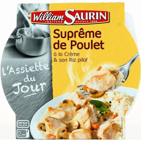 William Saurin Emince Volaille Creme/Riz Pilaf Bq Mo 1P 280G