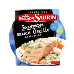 William Saurin Plat Cuisiné Saumon Sauce Oseille Torsades : L'Assiette De 300 G
