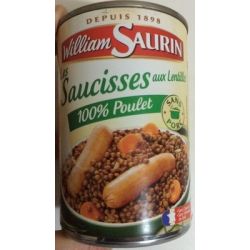 William Saurin 420G Sauc.Lentil100% Poulet Ws
