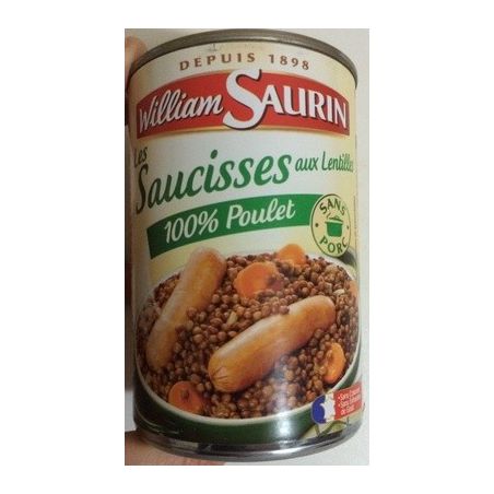 William Saurin 420G Sauc.Lentil100% Poulet Ws