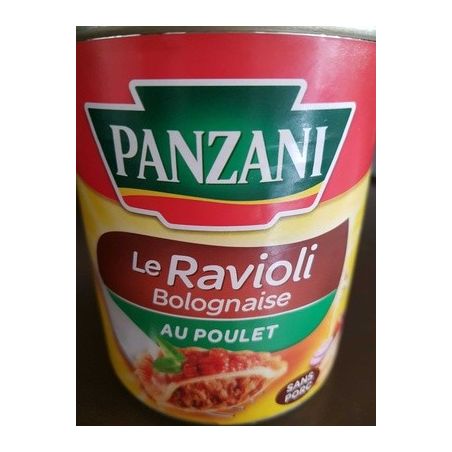 Panzani 800G Ravioli Bolo.Poulet Ws