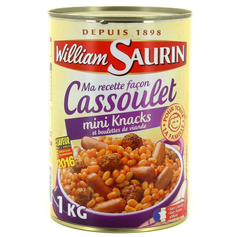 William Saurin W.Saur Cassoulet Boulette 1Kg