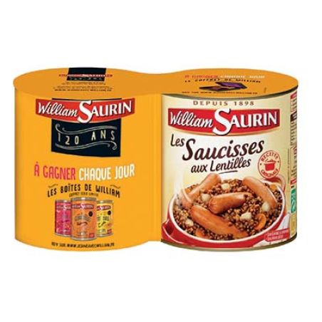 William Saurin L.2 4/4 Saucisse Lentille O.S.William