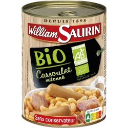 William Saurin Cassoulet Mitonné Bio Sans Conservateur : La Boite De 420G