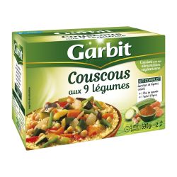 Garbit Couscous Aux 9 Légumes : Le Paquet De 690G