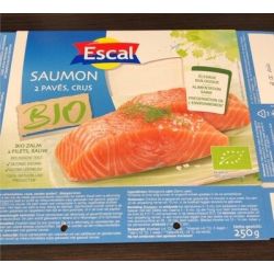 Escal 250G 2 Paves Saumon A/Peau Bio