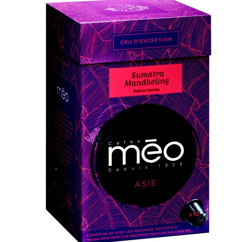 Meo 10 Capsules Cafe Moulu Grand Cru Asie