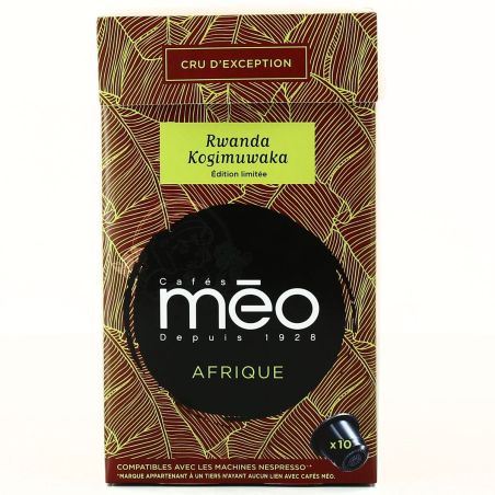 Meo 10 Capsules Cafe Moulu Grand Cru Afrique