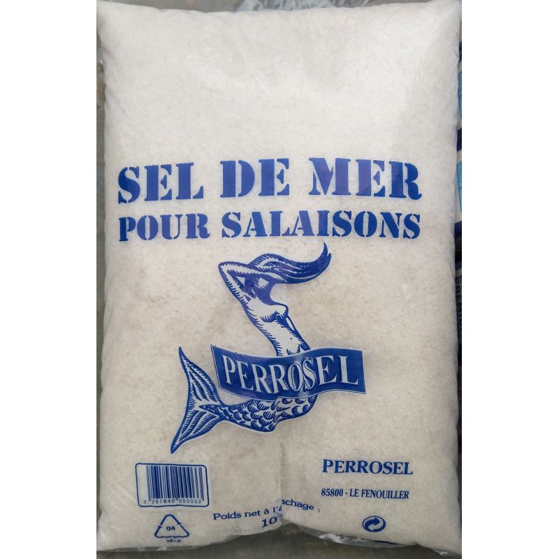 Perrosel Sel De Mer Pour Salaisons Sac 10Kg