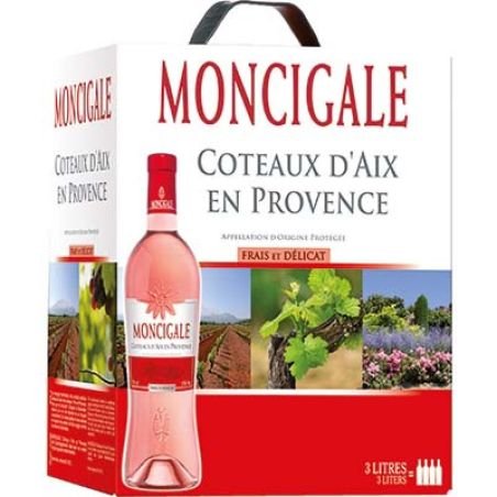 Moncigale Bib.Aix Provence Rose 3L