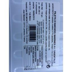 Belmonte Belm Anchois Marin Orient 150G