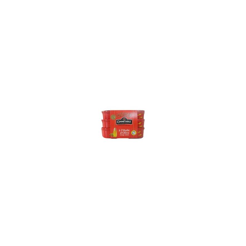 Connetable Pack 3X1/13 Sardines Huile Olive