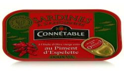 Connétable Sardines À L'Ancienne Au Piment D'Espelette 115G