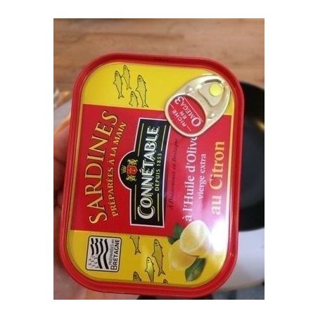 Connetable 135G Sardine Huile Olive/Citron