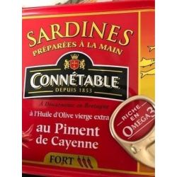 Connetable 135G Sardine Huile Olive Piment