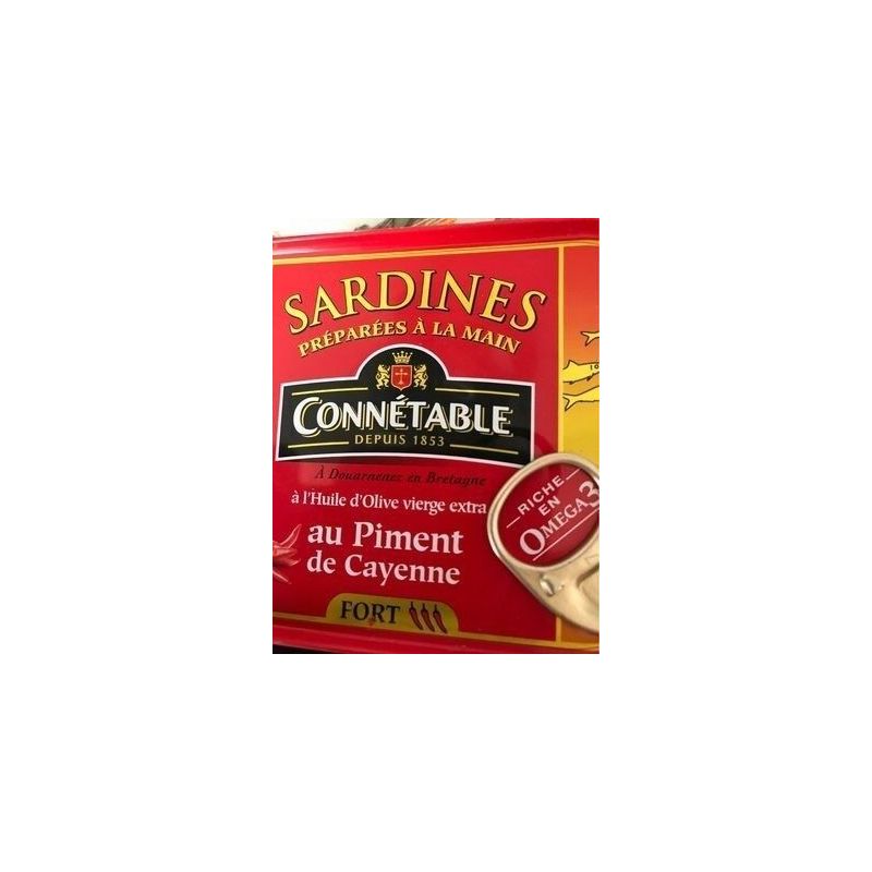 Connetable 135G Sardine Huile Olive Piment