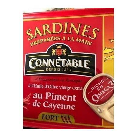 Connetable 135G Sardine Huile Olive Piment